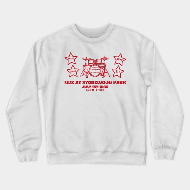 Preston Pepperman & The Strange-Loves (Fake Band) Crewneck Sweatshirt by SupremeHattie